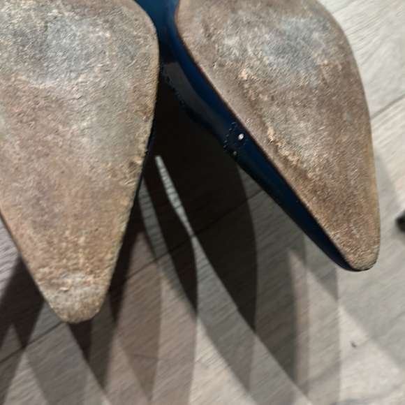Manolo Blahnik flats patent blue size 40 - Picture 6 of 6